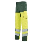 PANTALON RÉFLÉCHISSANT HOMME/FEMME IRIS PI JAUNE FLUO/VERT FONCE