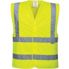 GILET HAUTE VISIBILITÉ CLASSE II JAUNE FLUO T. 4XL
