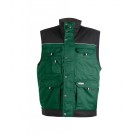 GILET DE TRAVAIL/BODYWARMER HOMME/FEMME HULST Vert/Noir