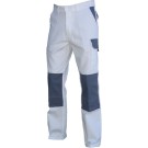 PANTALON DE TRAVAIL HOMME/FEMME TYPHON BLANC/GRIS