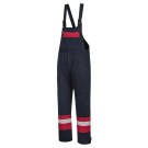 COTTE A BRETELLES ANTISTATIQUE ORANGE/MARINE 