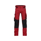 PANTALON DE TRAVAIL HOMME/FEMME DYNAX ROUGE/NOIR