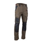 PANTALON SONIQUE POCHES GENOU MARRON/NOIR 