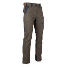PANTALON RADIO MARRON/ NOIR 