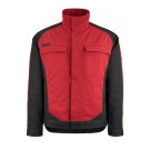VESTE DE TRAVAIL HOMME/FEMME MAINZ ROUGE/NOIR 