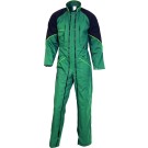 COMBINAISON DE TRAVAIL DOUBLE ZIP MANGA VERT US/NOIR