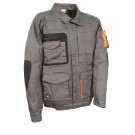 VESTE DE TRAVAIL HOMME/FEMME ANTHRACITE/NOIR/ORANGE