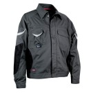 VESTE DE TRAVAIL HOMME/FEMME WORKMASTER ANTRACITE/NOIR
