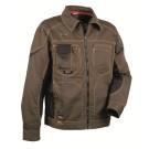 VESTE DE TRAVAIL HOMME/FEMME WORKMAN TAUPE/NOIR