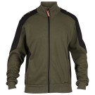 SWEAT DE TRAVAIL CARDIGAN AVEC COL FOREST GREEN/NOIR 