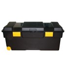 COFFRET PLASTIQUE DE RANGEMENT & TRANSPORT NOIR 800 x 400 x 300