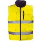 GILET CHAUD HAUTE VISIBILITÉ HI-WAY JAUNE FLUO/GRIS