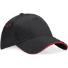 CASQUETTE PERSONNALISABLE ULTIMATE BF15C NOIR/ROUGE