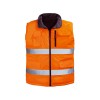 GILET CHAUD HAUTE VISIBILITÉ HI-WAY ORANGE FLUO/GRIS