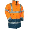 PARKA HAUTE VISIBILITÉ TEIHO ORANGE FLUO/MARINE 