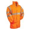 VESTE DE PLUIE RÉFLÉCHISSANTE MAEVA ORANGE FLUO