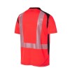 T-SHIRT HAUTE VISIBILITÉ MC LUK LIGHT ROUGE FLUO/MARINE