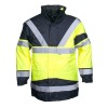 PARKA HAUTE VISIBILITÉ SKOLLFIELD JAUNE FLUO/MARINE