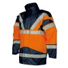 PARKA HAUTE VISIBILITÉ SKOLLFIELD ORANGE FLUO/MARINE