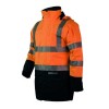 PARKA HAUTE VISIBILITÉ HEDLAND ORANGE FLUO/MARINE