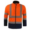 BLOUSON HAUTE VISIBILITÉ SOFTSHELL ZOE ORANGE FLUO/MARINE