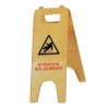 PANNEAU SIGNALETIQUE PVC ATTENTION SOL GLISSANT