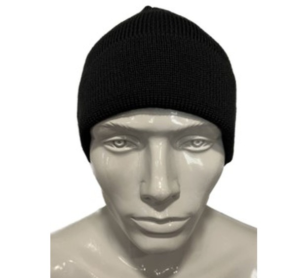 BONNET MAILLE LAINE NOIR 