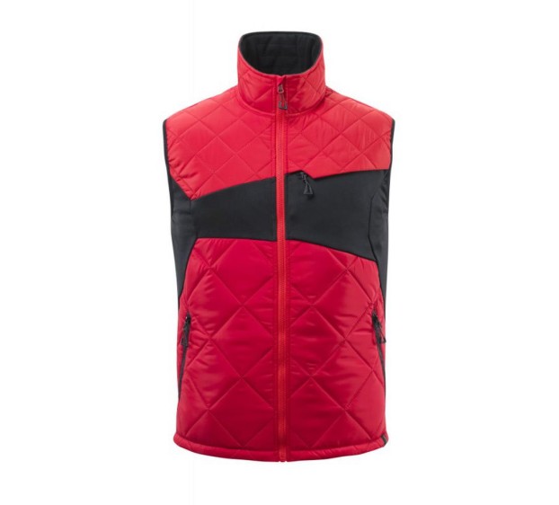 GILET CHAUD DE TRAVAIL HOMME/FEMME CLIMASCOT ACCELERATE ROUGE TRAFIC/NOIR