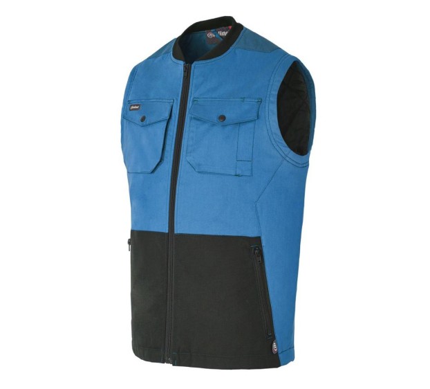 GILET DE TRAVAIL/BODYWARMER HOMME/FEMME OVERMAX BLEU