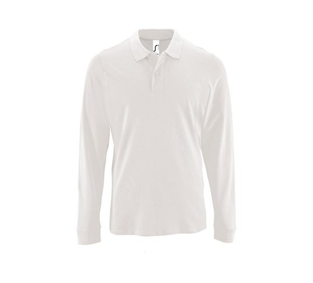 POLO DE TRAVAIL HOMME MANCHES LONGUES BLANC