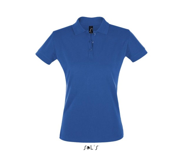 POLO DE TRAVAIL FEMME MANCHES COURTES BLEU ROYAL