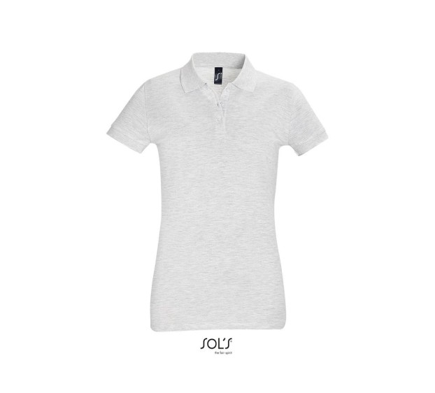 POLO DE TRAVAIL FEMME MANCHES COURTES GRIS ASH