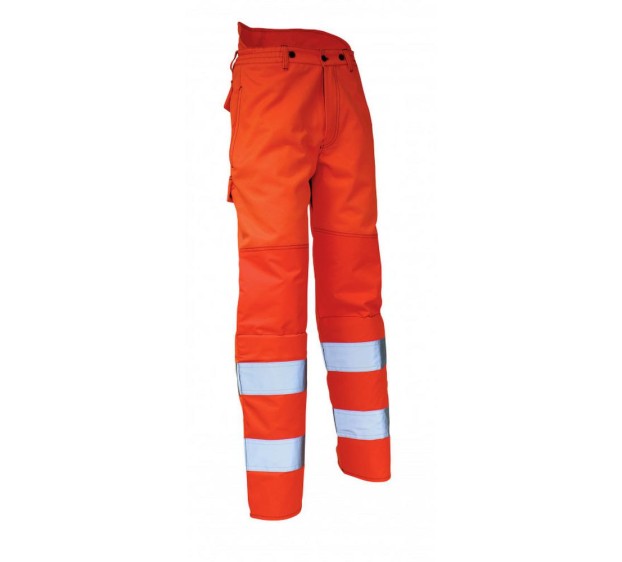 PANTALON ANTI-COUPURE DE DEBROUSSAILLAGE RIGA ORANGE FLUO