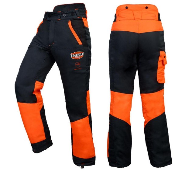 PANTALON BUCHERON ANTI-COUPURE TRONCONNEUSE AUPA GRIS/ORANGE 