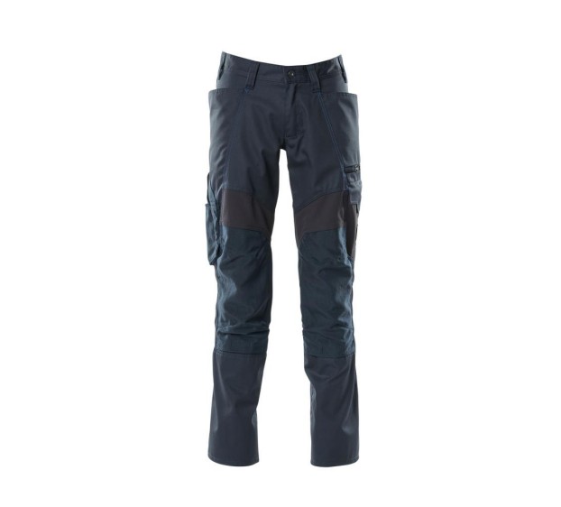 PANTALON DE TRAVAIL HOMME/FEMME ACCELERATE POCHES GENOUX MARINE FONCE T.60/C66