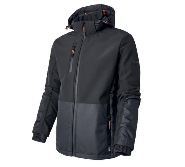 SOFSHELL HYBRID NOIR/ORANGE 