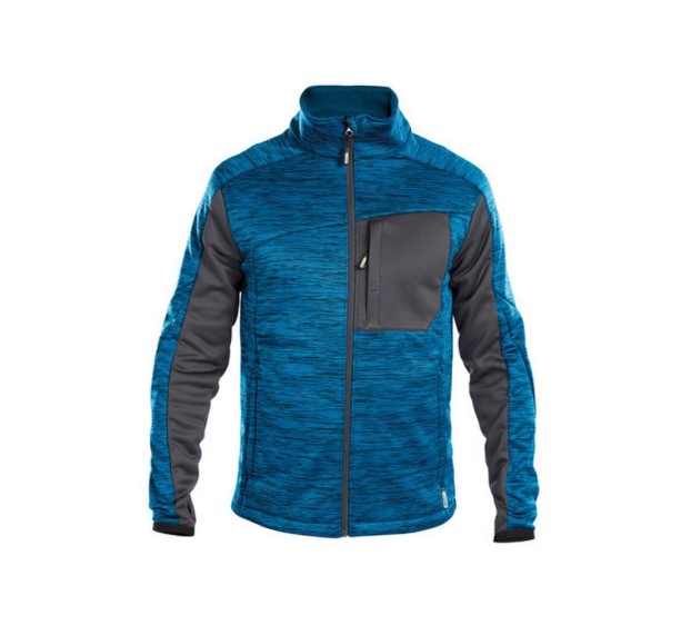 VESTE POLAIRE DE TRAVAIL HOMME/FEMME CONVEX BLEU AZUR/GRIS ANTHRACITE 
