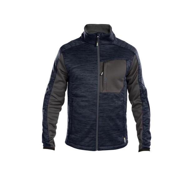 VESTE POLAIRE DE TRAVAIL HOMME/FEMME CONVEX BLEU NUIT/GRIS ANTHRACITE 