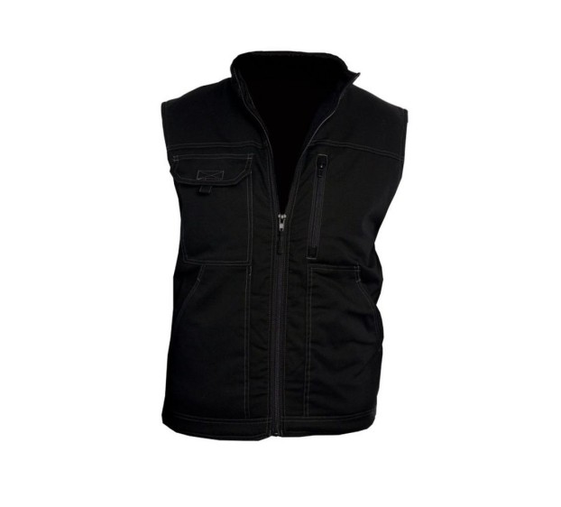 GILET DE TRAVAIL/BODYWARMER HOMME/FEMME TYPHON+ NOIR 