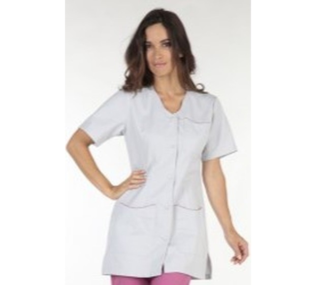 TUNIQUE LAURIE MANCHES COURTES GRIS PERLE 