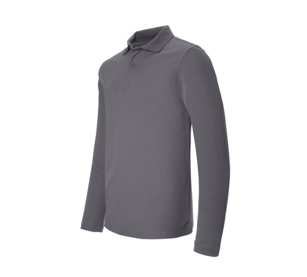 POLO CORDOBA DOUBLE FACE MANCHES LONGUES GRIS 