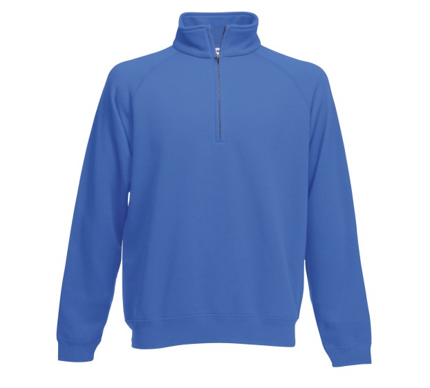 SWEATSHIRT MET KRAAG EN RITS - 