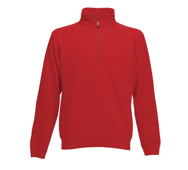 SWEATSHIRT MET KRAAG EN RITS - 