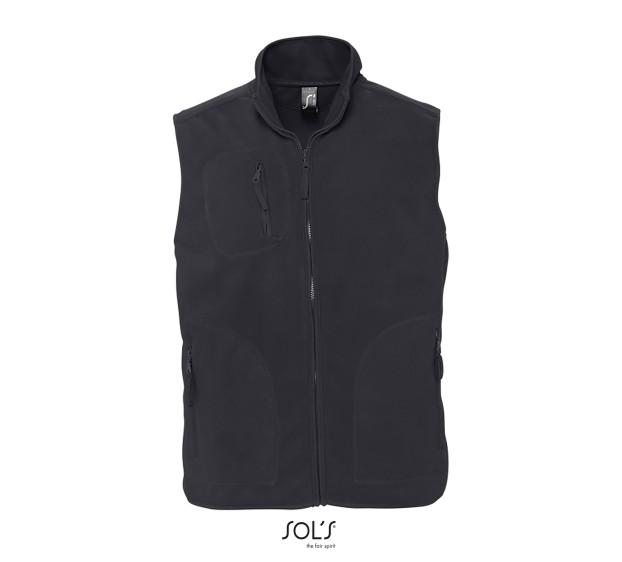 GILET POLAIRE DE TRAVAIL HOMME/FEMME NORWAY ANTHRACITE T.3XL