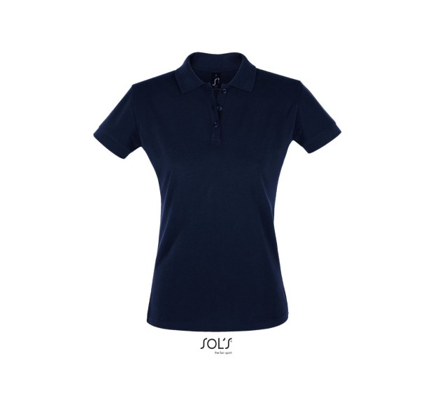 POLO DE TRAVAIL MANCHES COURTES FEMME FRENCH MARINE T.3XL