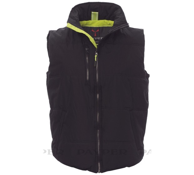 GILET CHAUD DE TRAVAIL HOMME/FEMME DAYTONA NOIR/VERT ACIDE 