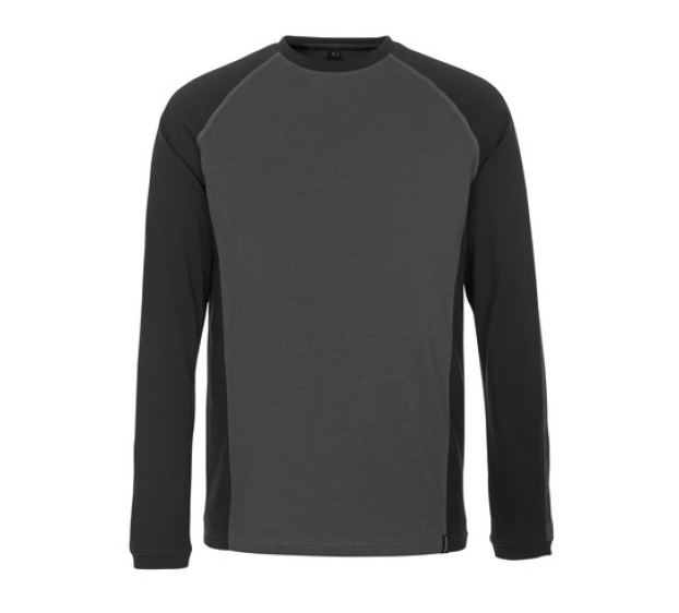 T-SHIRT DE TRAVAIL MANCHES LONGUES BIELEFELD ANTHRACITE FONCE/NOIR