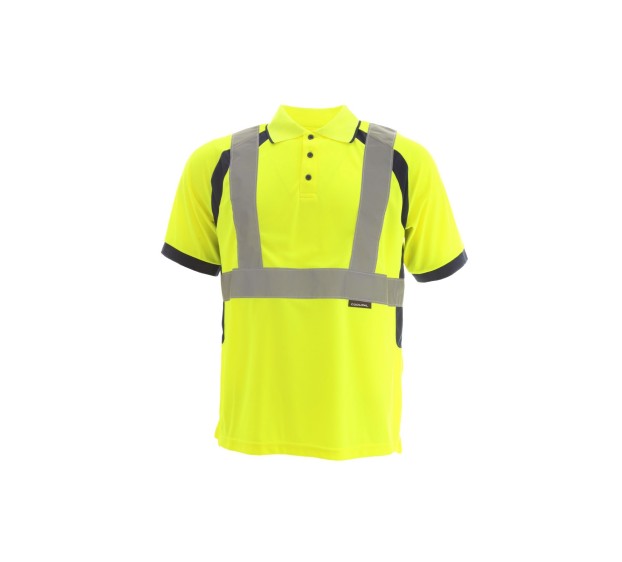 POLO PO4 HAUTE VISIBILITE JAUNE FLUO