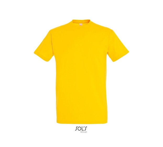 T-SHIRT MANCHES COURTES 190G JAUNE T.4XL 