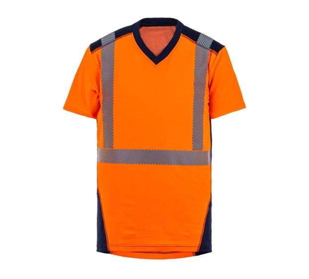 T-SHIRT HV Oranje/Marine 